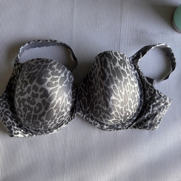 SOMA WOMENS 40D Gray Leopard Print Bra - Picture 1 of 9